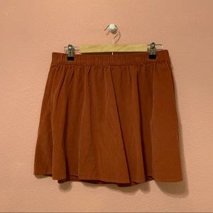 Burnt orange corduroy large skirt from forever 21